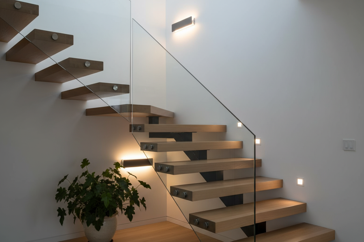 Apliques Vas escalera madera
