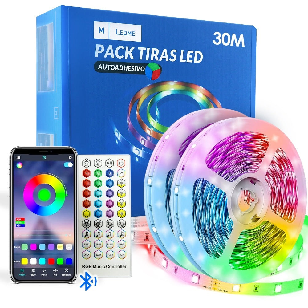 Pack Tira de Led 24V 16L Rgb - 30 Metros
