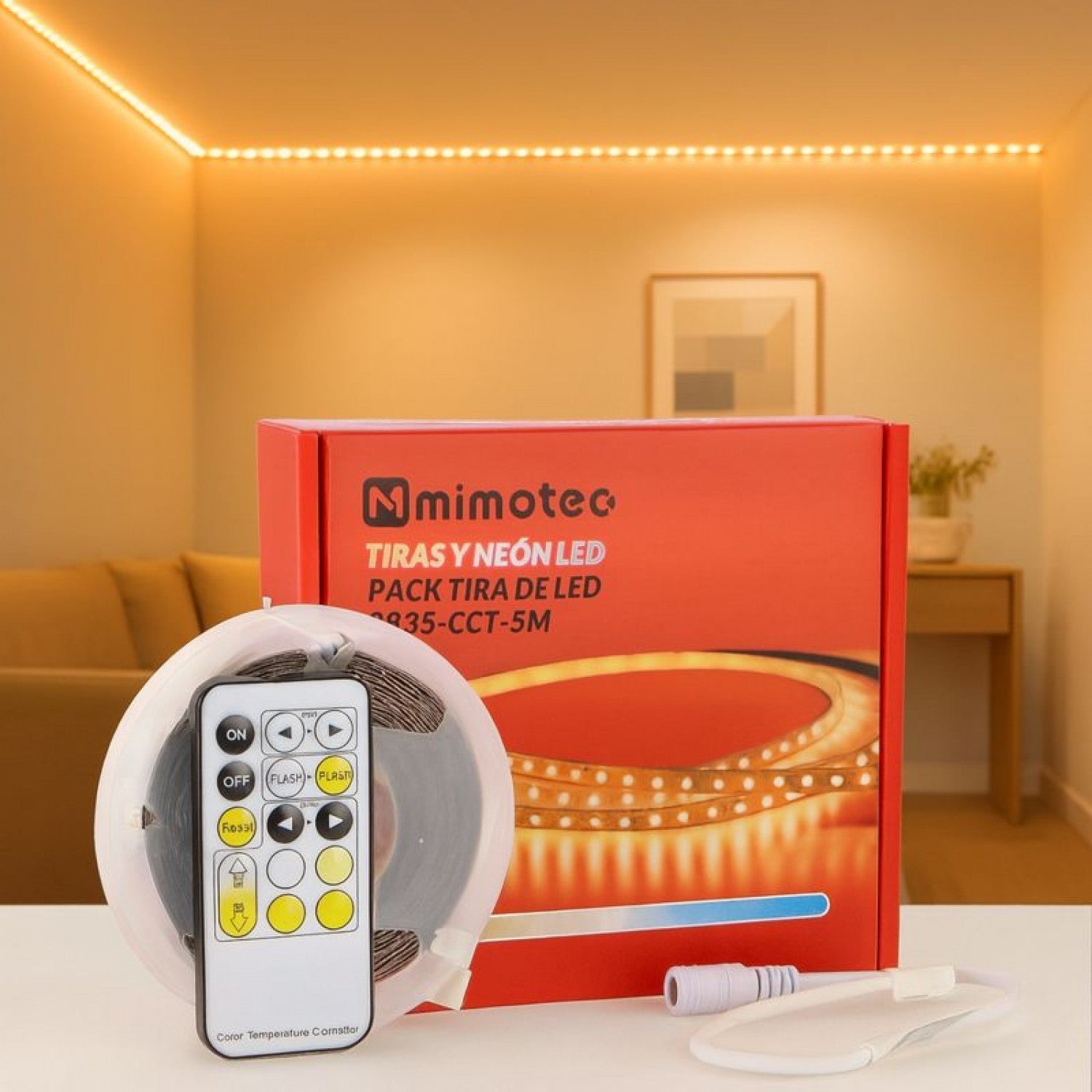 Pack Tira de Led 24V 120L - 5 Metros con Tecnología CCT y Flicker Free