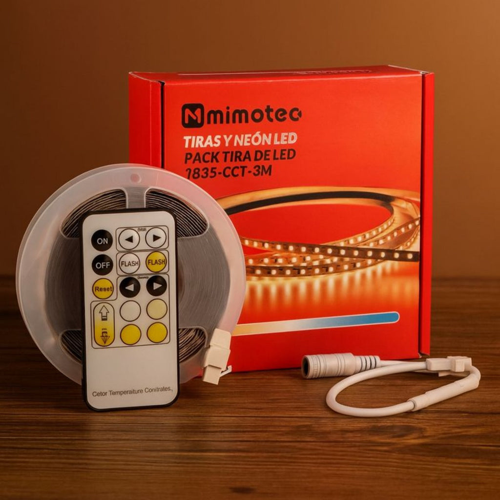 Pack Tira de Led 24V 120L - 3 Metros con Tecnología CCT y Mando a Distancia