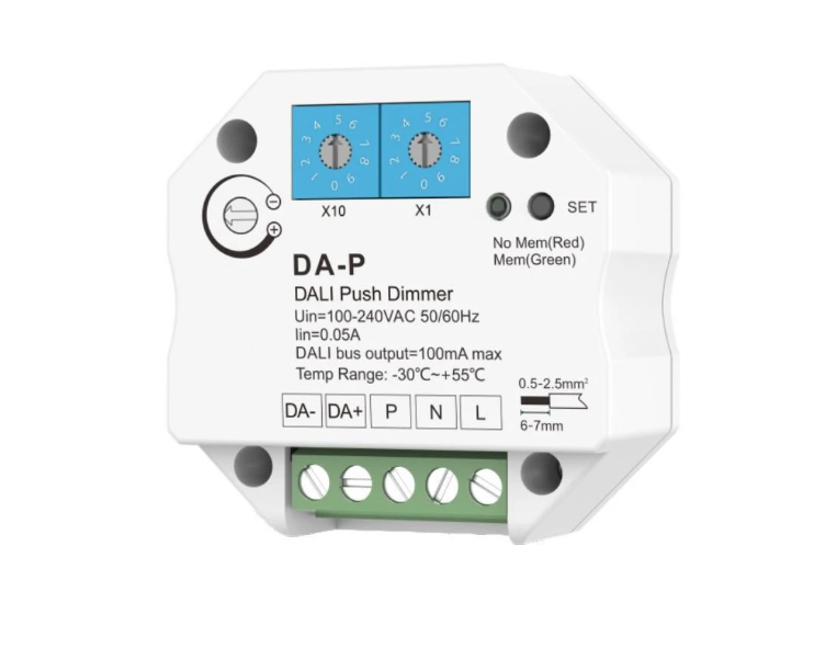 Regulador DALI 1 Canal Compatible con Pulsador