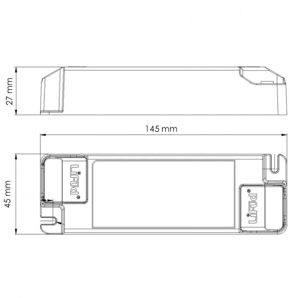 Driver Lifud Dali / Push Salida 20-42V Dc 40W No Flicker Lf-Add040-1050-42