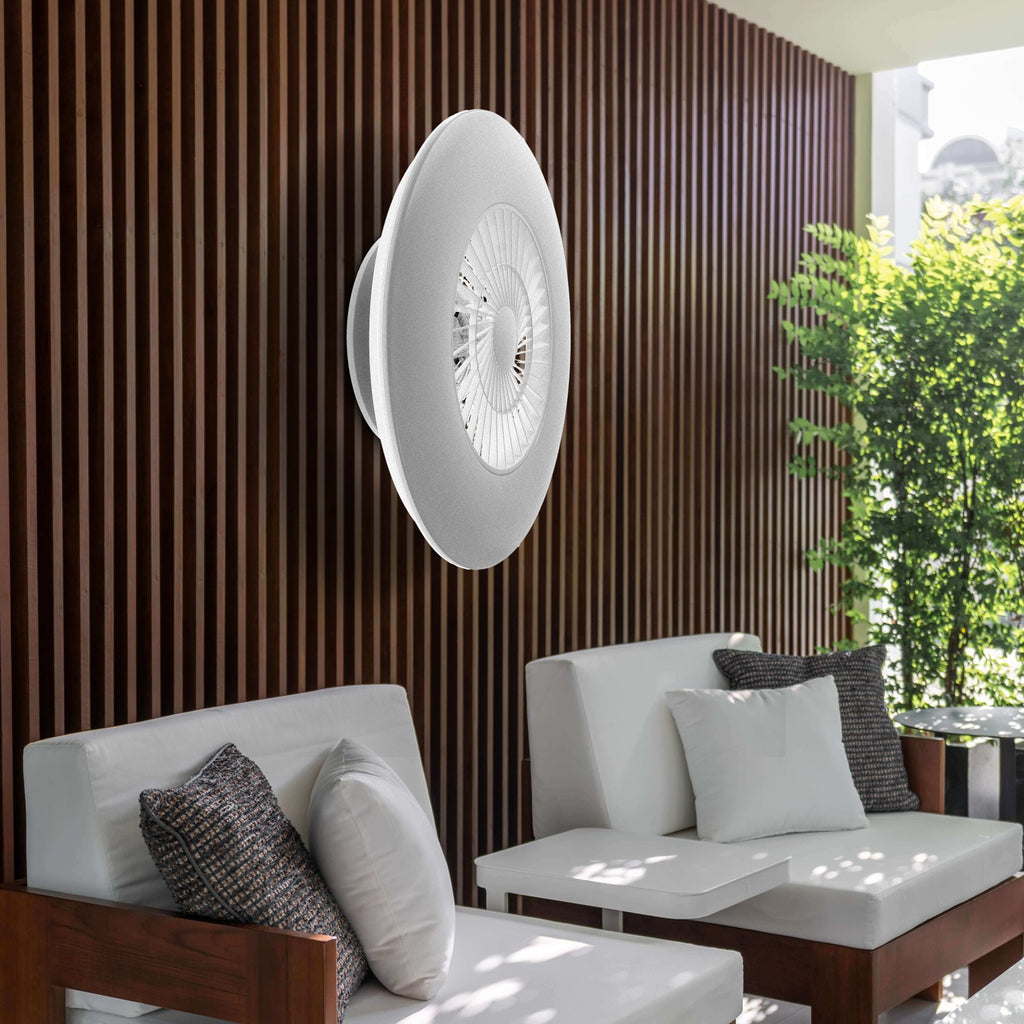 Ventilador de Techo LED Withline DC ø60 cm — Plafón Cónico 40W LED Regulable 6 Velocidades