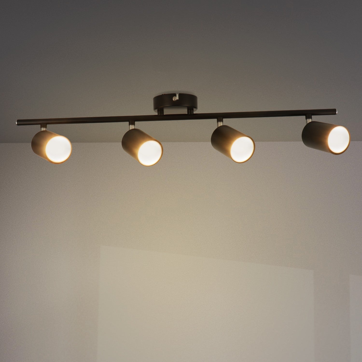 Lámpara de Techo Serie Black 4 Focos Gu10