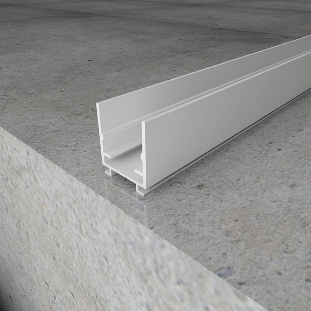 Perfil de Aluminio Blanco Show - 2 Metros