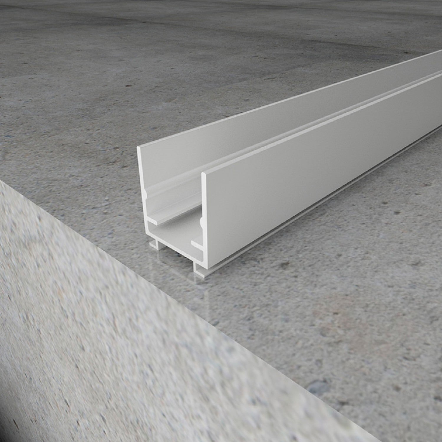 Perfil de Aluminio Blanco Show - 2 Metros