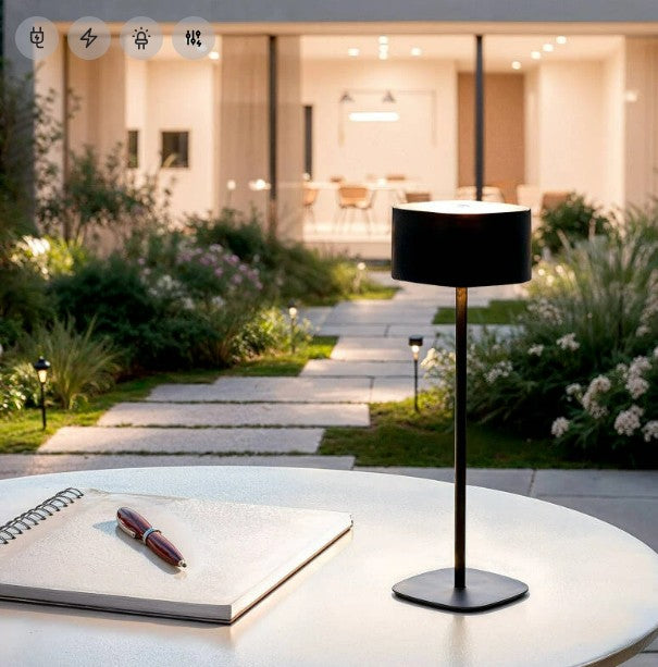 Lámpara de Mesa LED Portátil Exterior con Batería USB Recargable