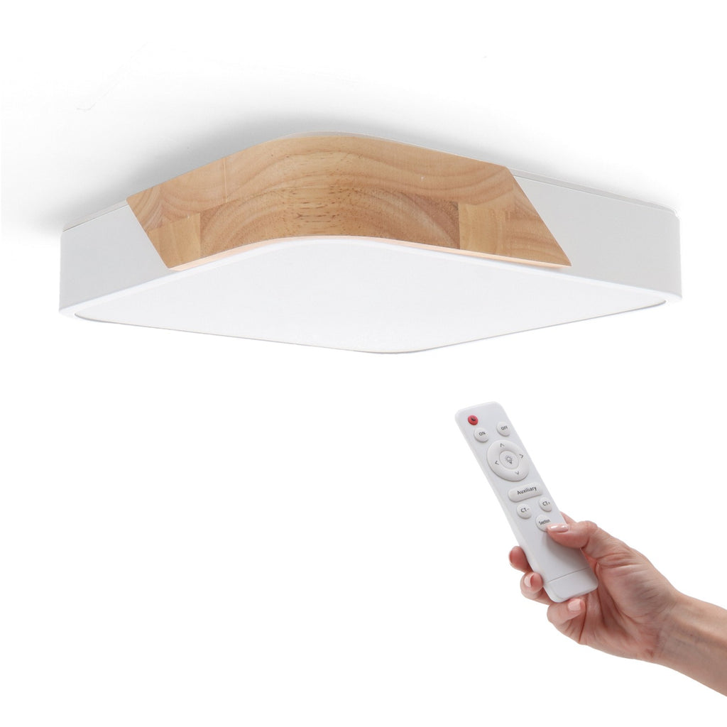 Plafon Led Wood Square 24W