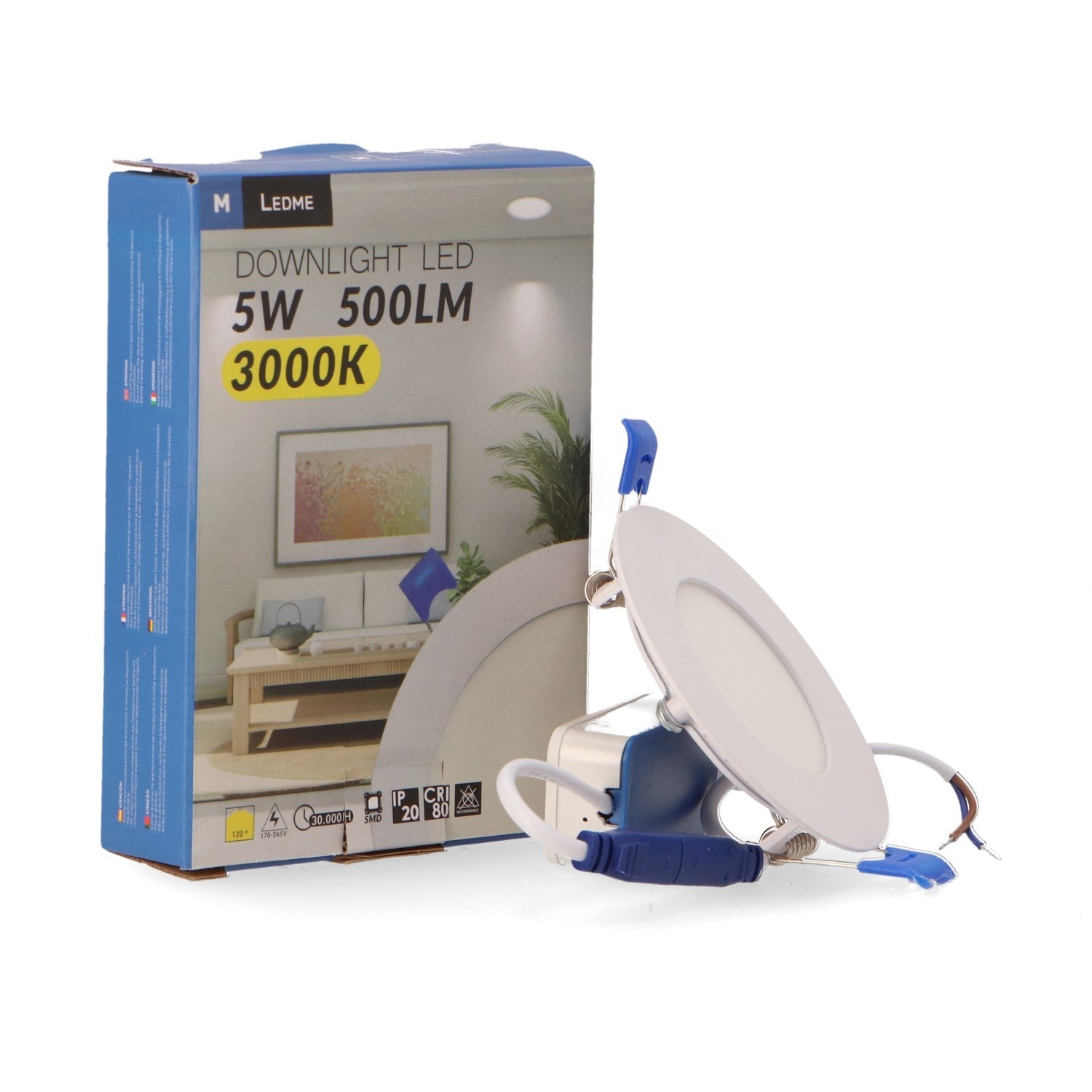 Panel Led Circular Empotrar Serie Slim