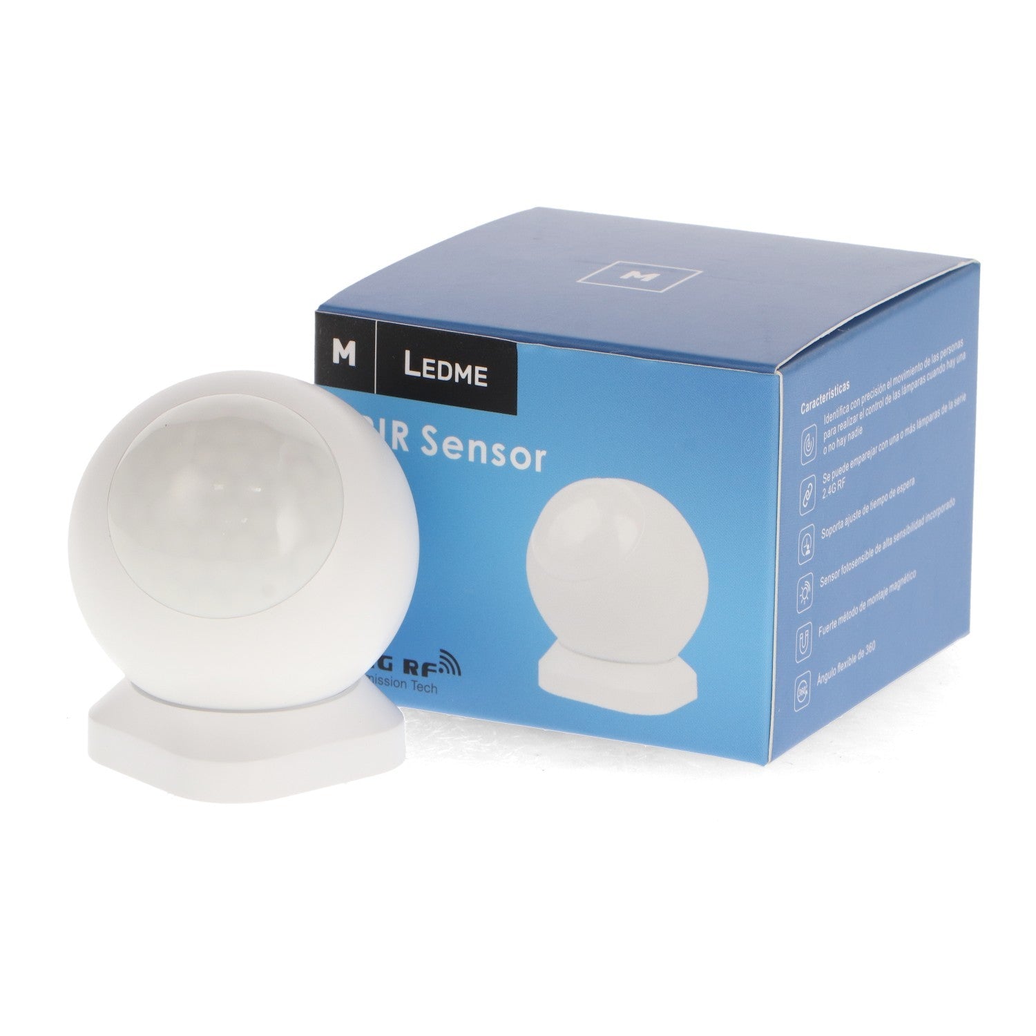 Sensor PIR RF para Controlador LED Monocolor | 7m | 120° | M LEDME