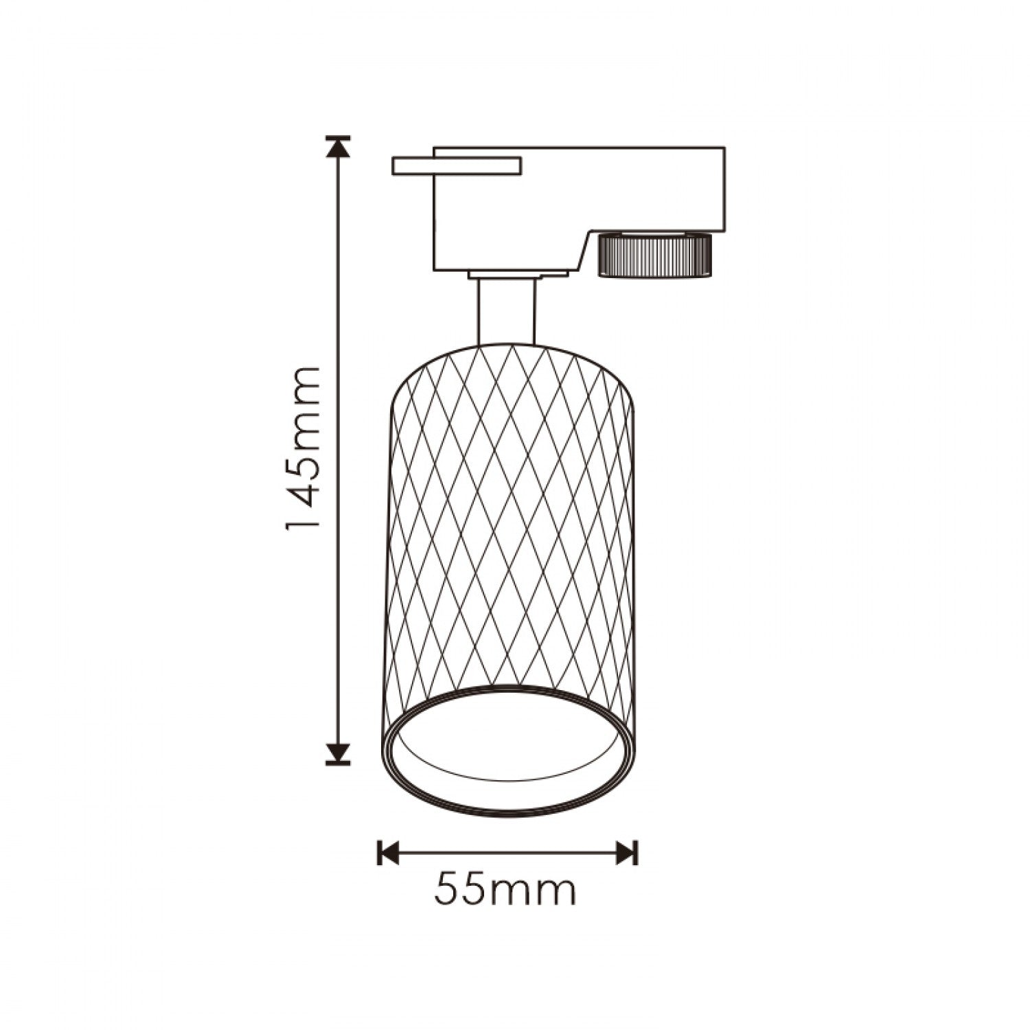 Foco Portalámparas Gu10 Para Carril Diamond Monofásico