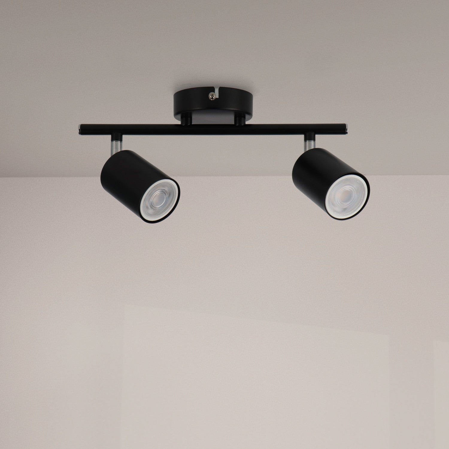 Lámpara de Techo Serie Black 2 Focos Gu10