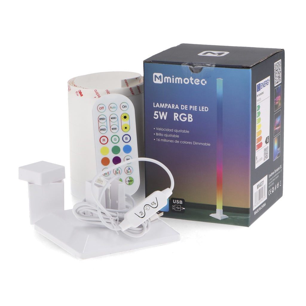Lámpara de Pie 5V Dc Rgb Con Control Remoto y App