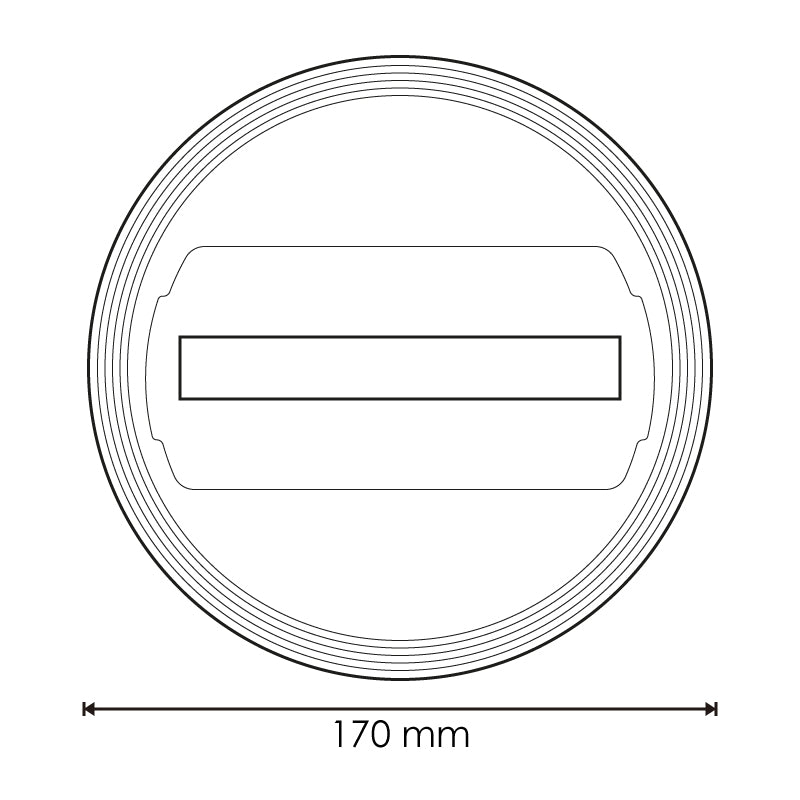 Base Empotrable Con Carril Blanco Monofásico