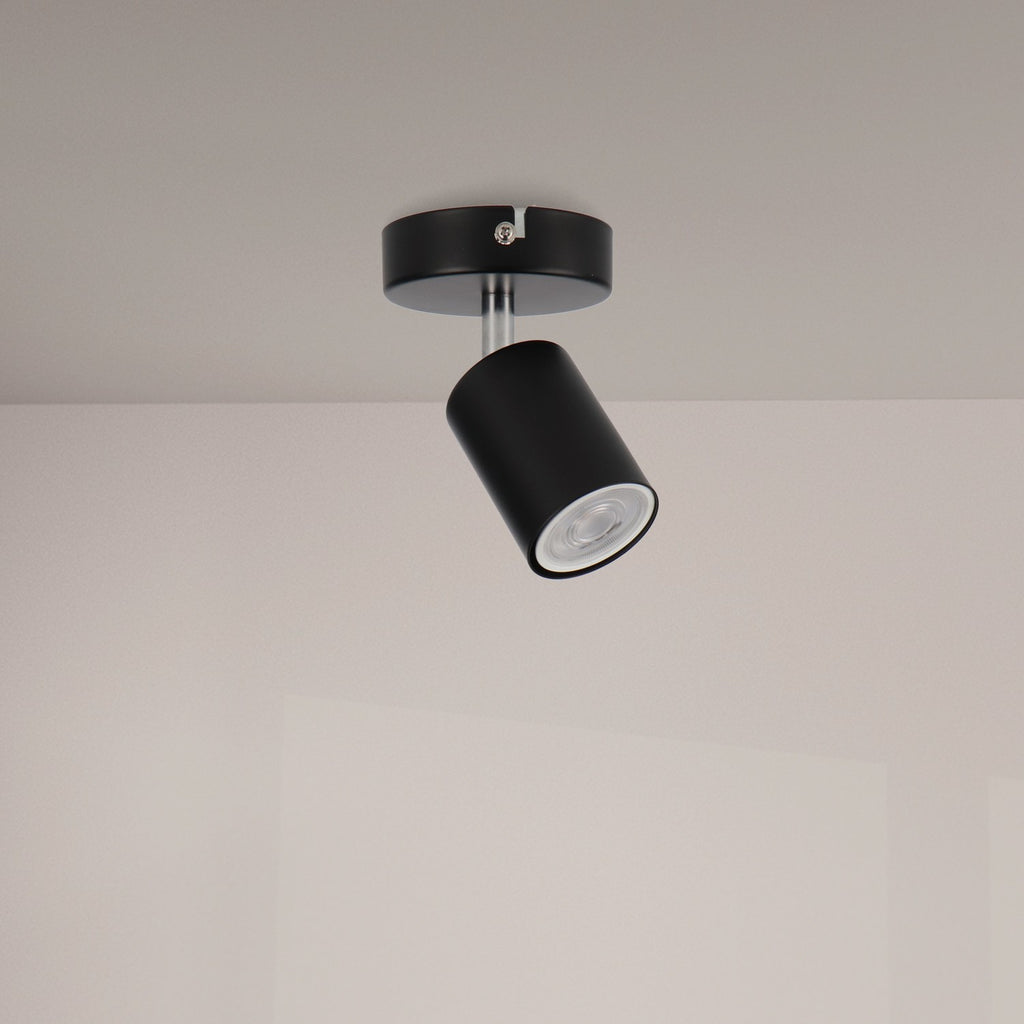 Lámpara de Techo Serie Black 1 Focos Gu10