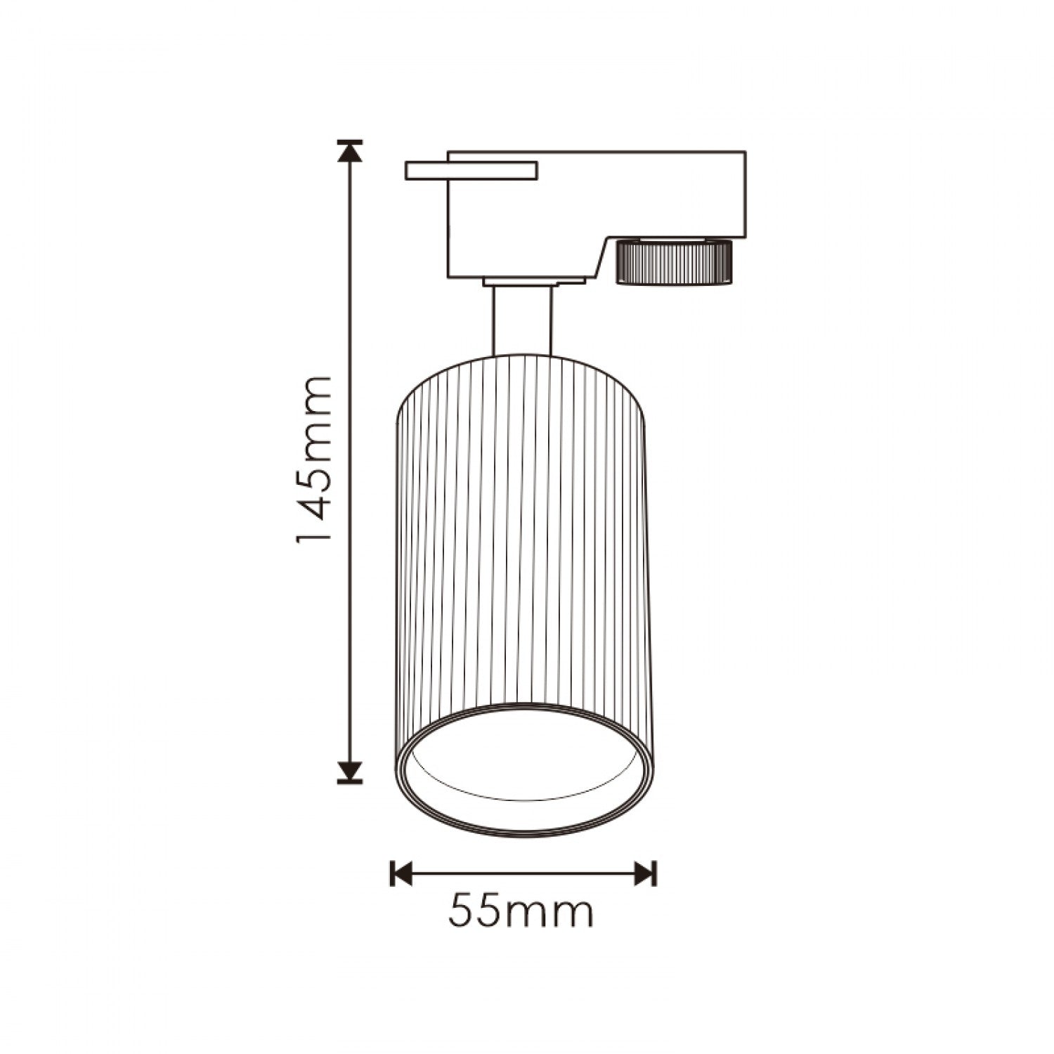 Foco Portalámparas Gu10 Para Carril Light Line Monofásico