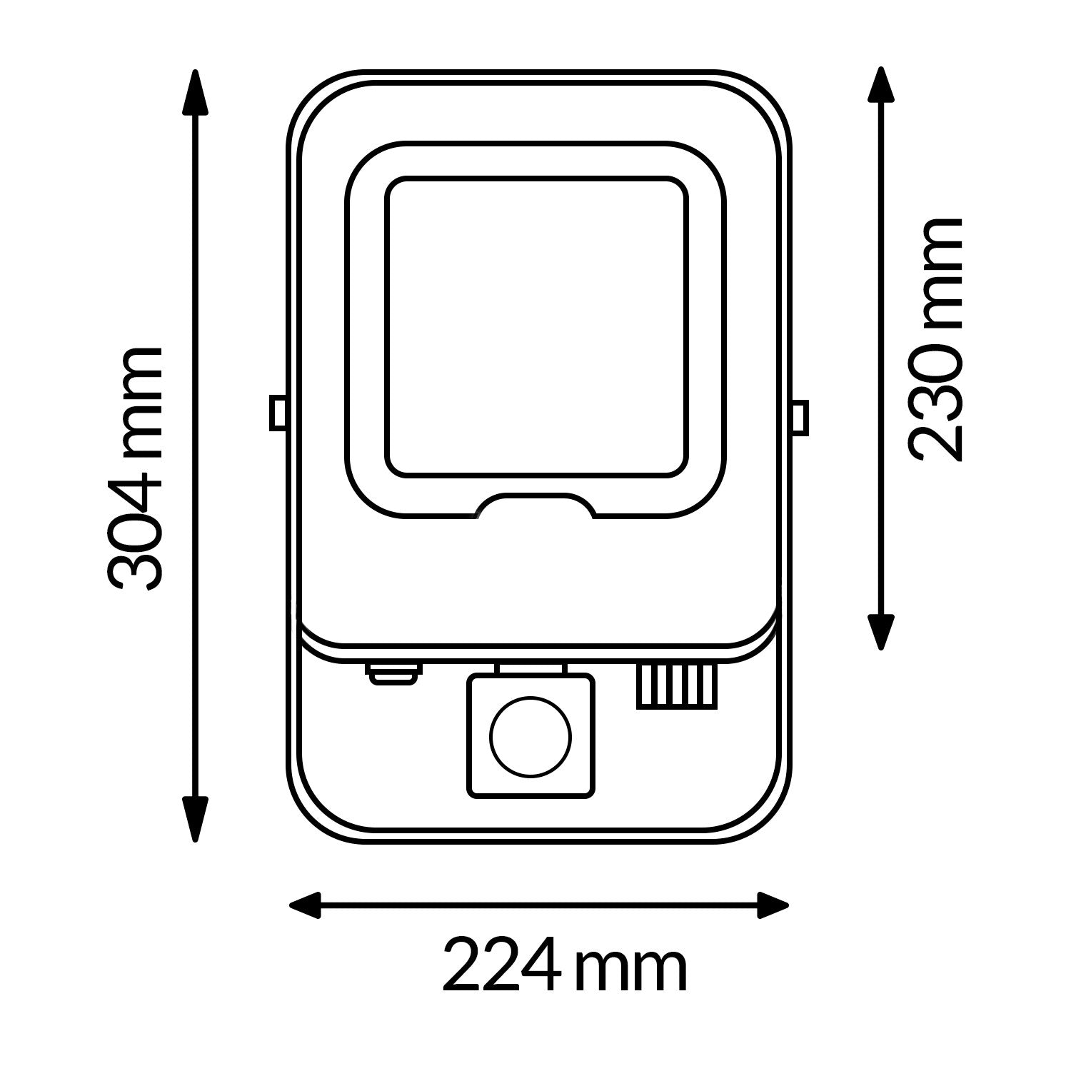 Foco Proyector Led Napoli Plus Blanco Con Sensor de Movimiento