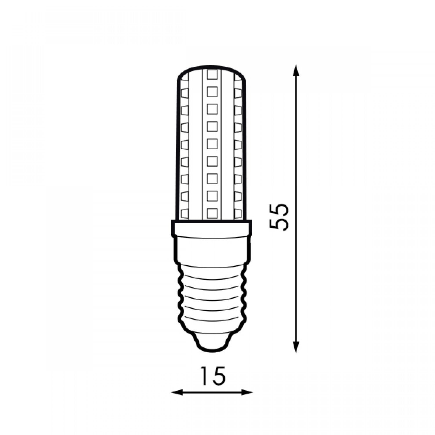 Bombilla Led E14 5W Mini