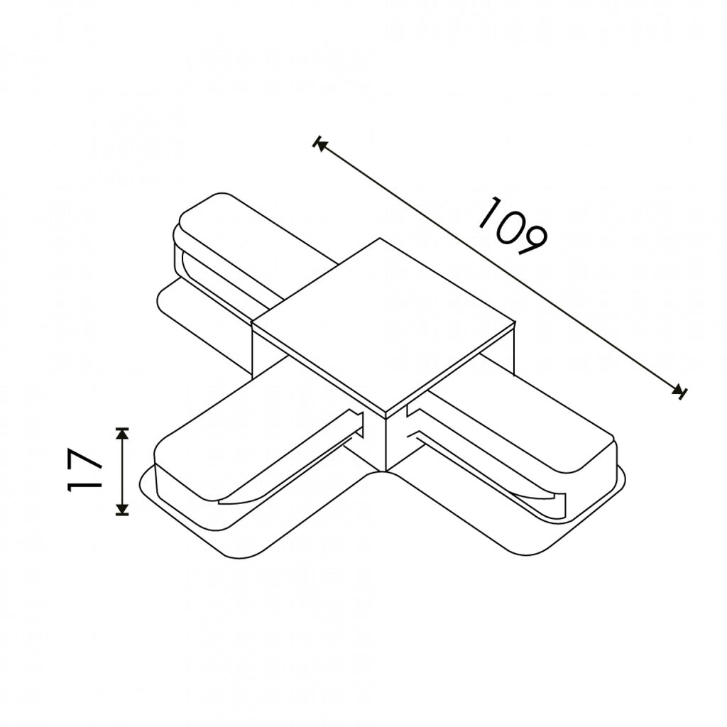 Conector en T Para Carril Monofásico