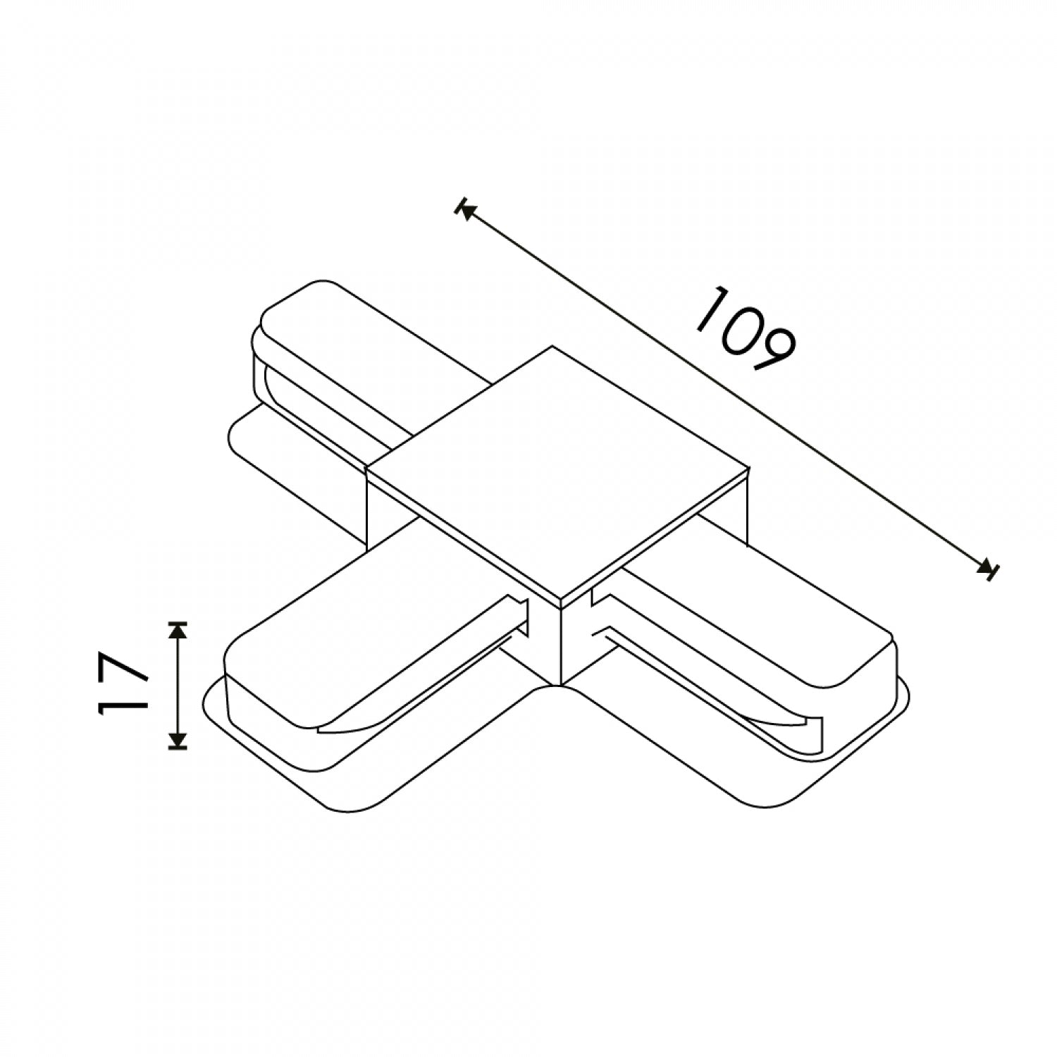 Conector En T Para Carril Monofásico