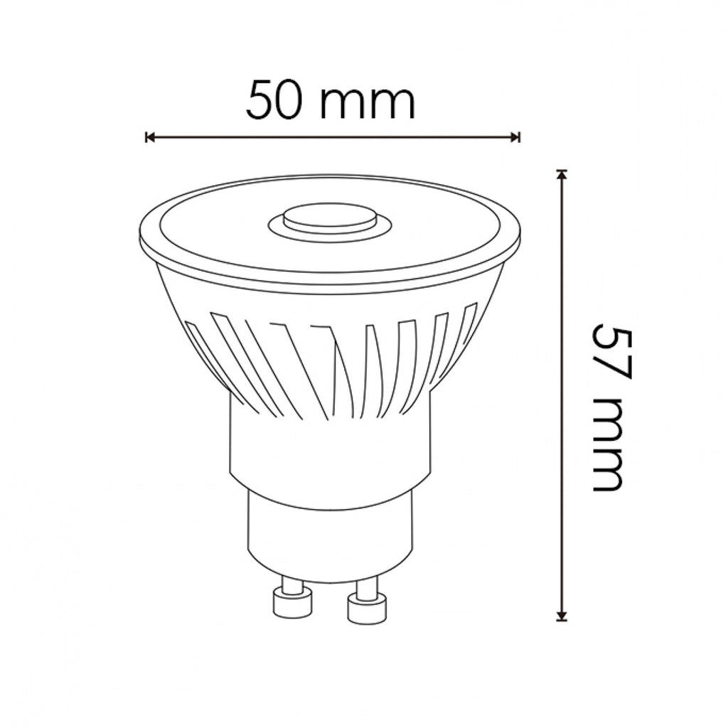 Bombilla LED GU10 COB Pro 8W 12º - Haz Concentrado