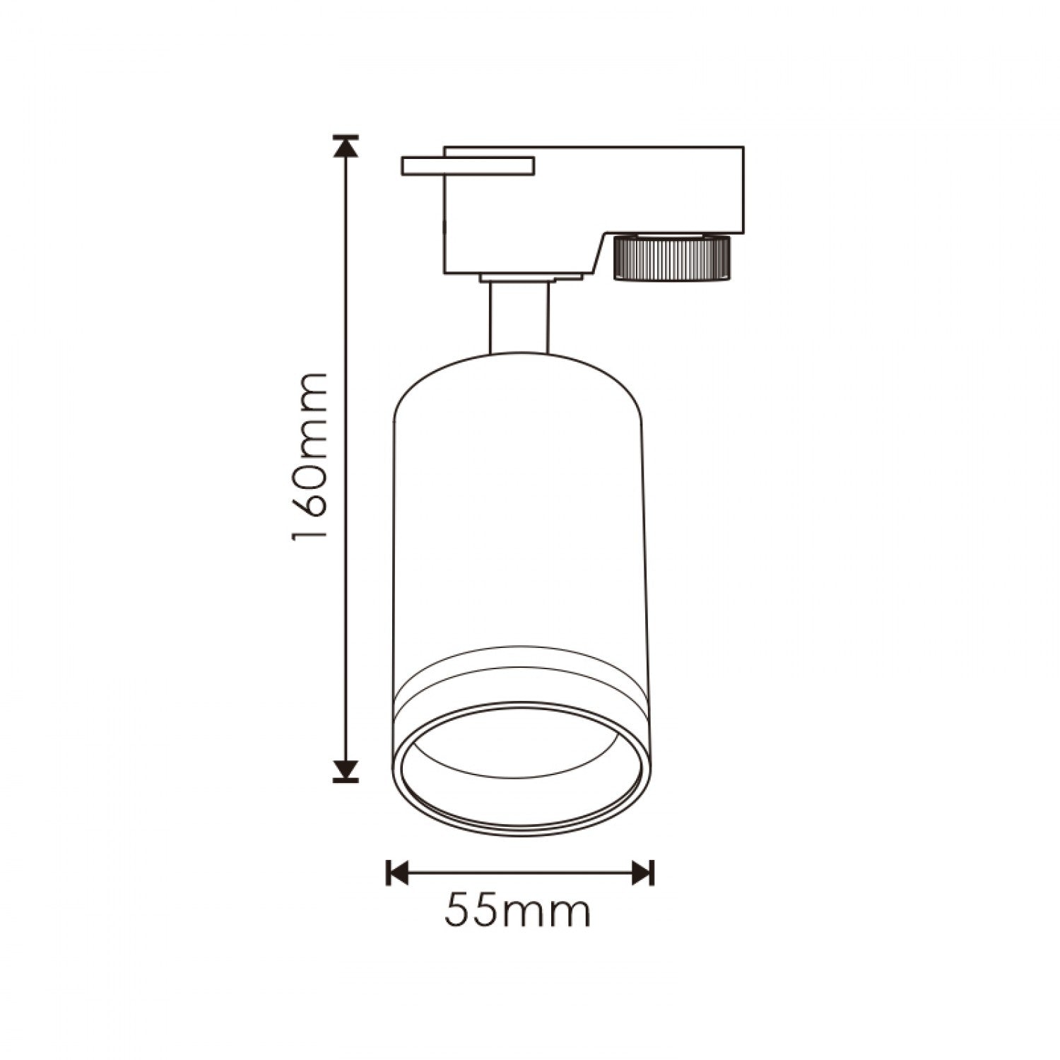 Foco Portalámparas Gu10 Para Carril Circle Monofásico
