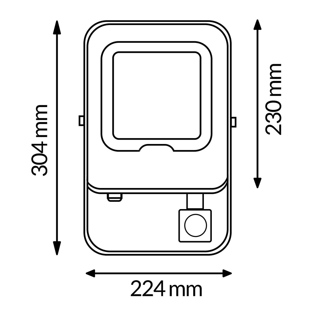 Foco Proyector Led Napoli Plus Con Sensor de Movimiento