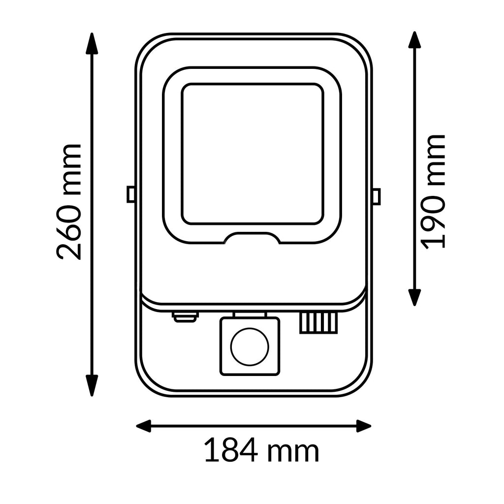 Foco Proyector Led Napoli Plus Blanco Con Sensor de Movimiento