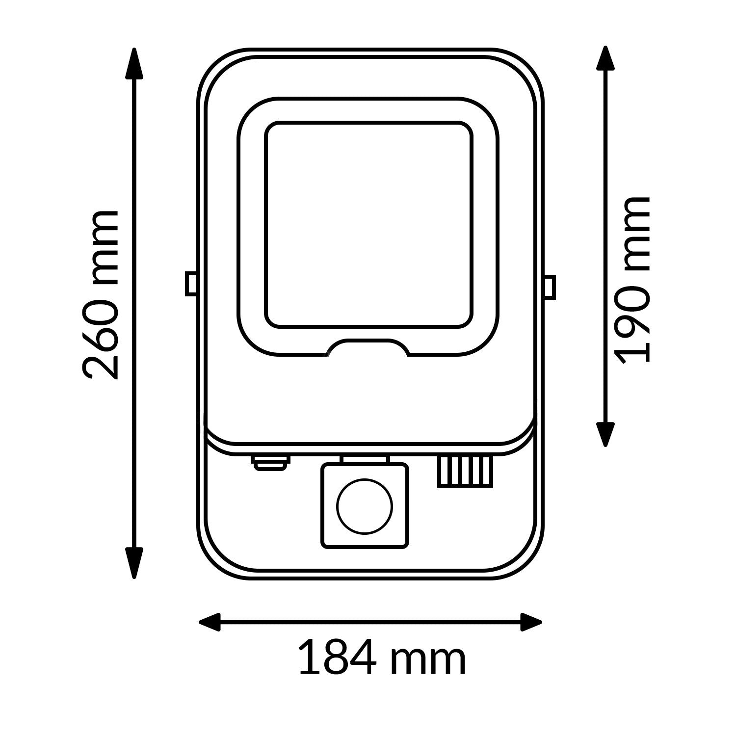 Foco Proyector Led Napoli Plus Blanco Con Sensor de Movimiento