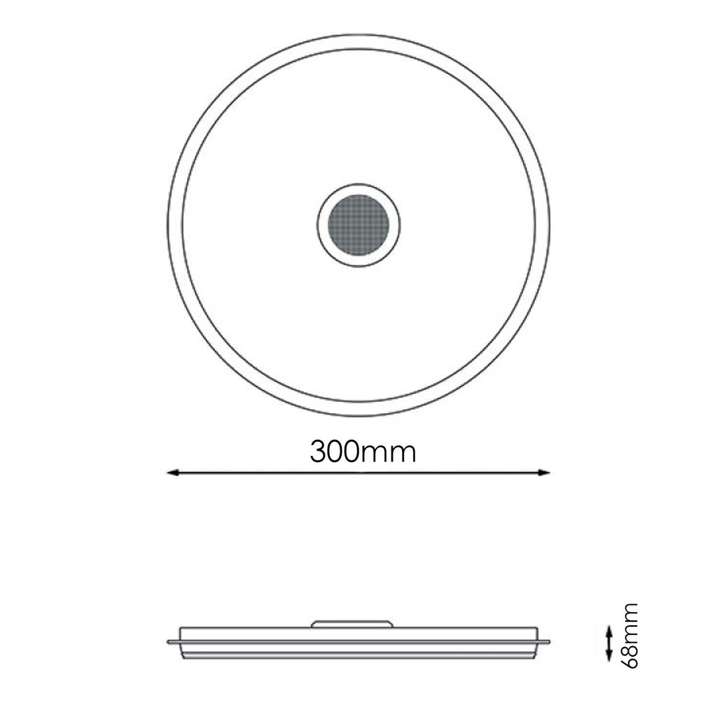 Plafón Led Magic 25W Rgb+Cct