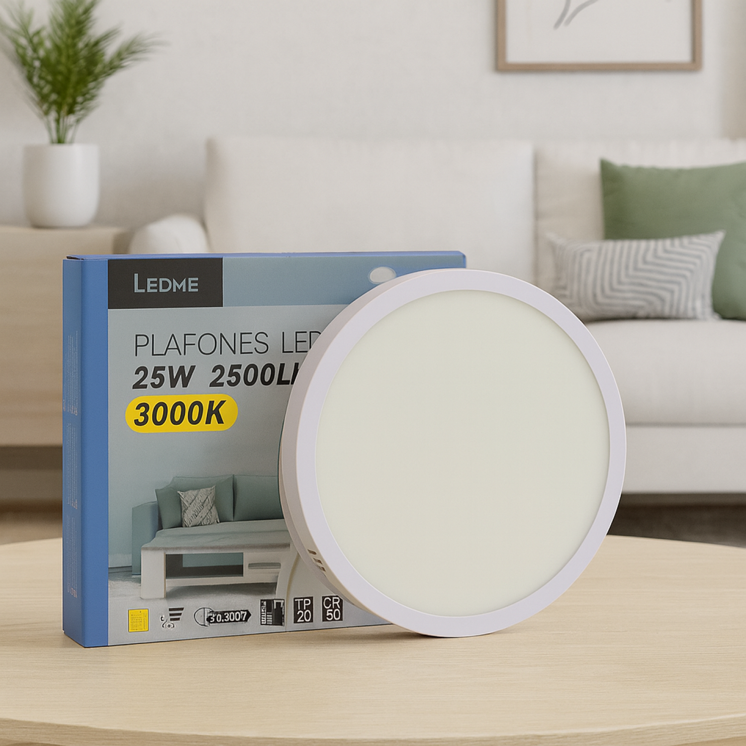 Panel de Superficie Serie Slim Circular