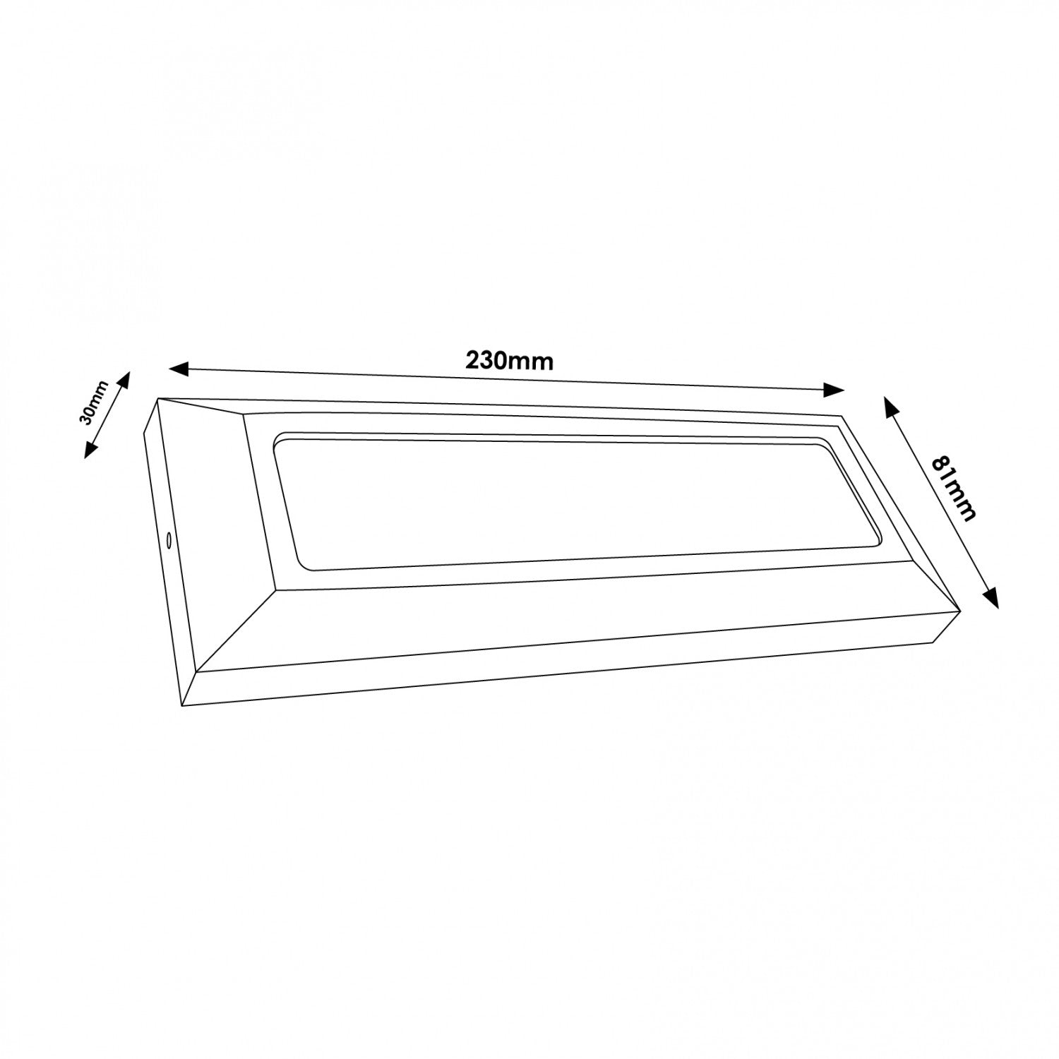 Baliza de Superficie Led Wall Long 5W Ip54