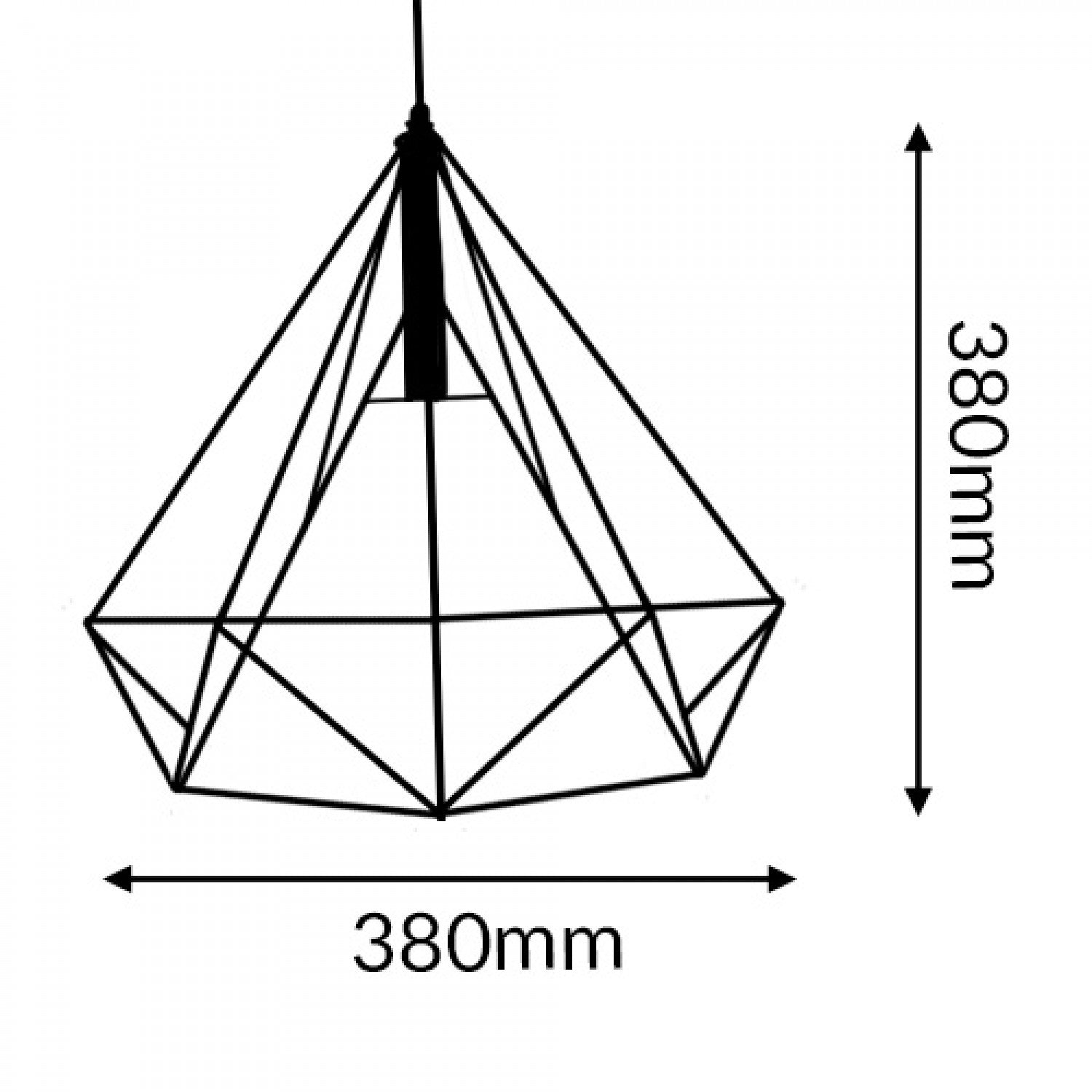 Lámpara de Techo Dimen Black
