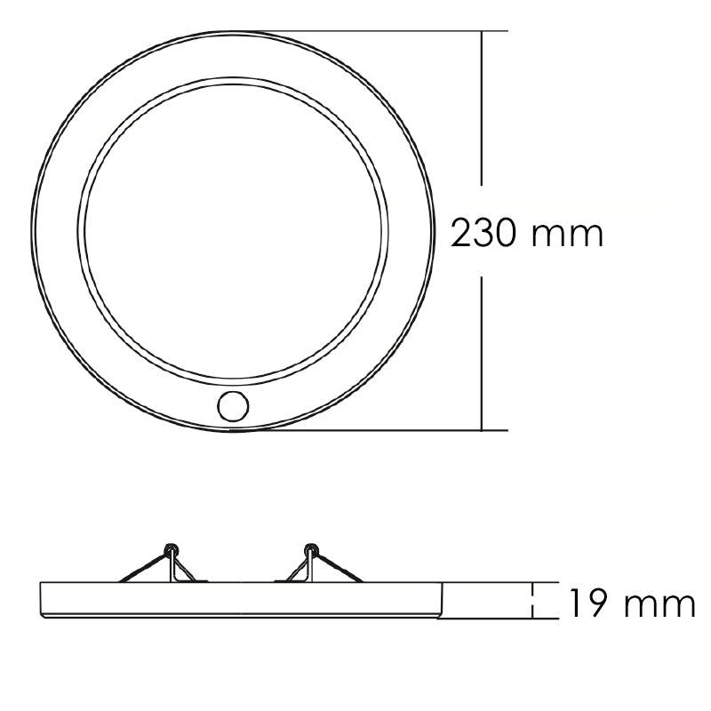 Plafón LED Superficie Kram 18W CCT - Sensor de Movimiento 360°