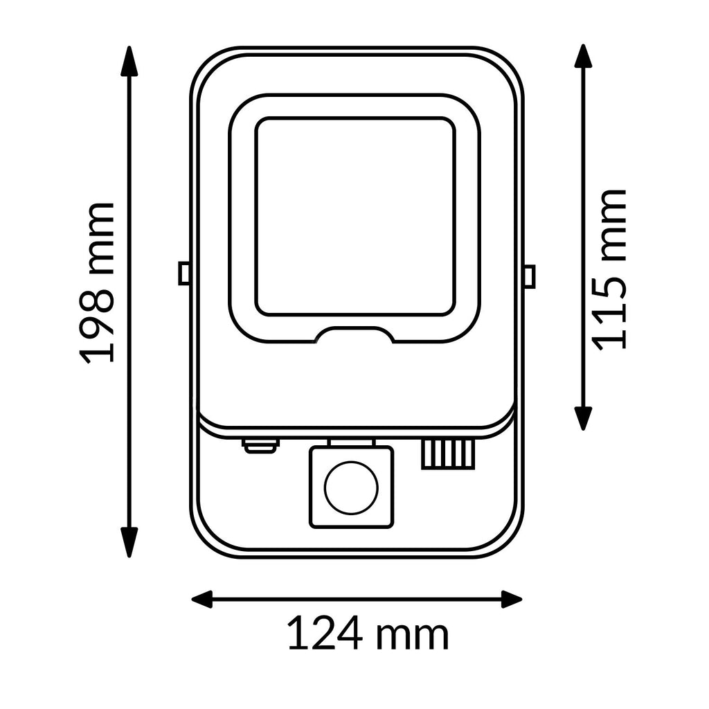 Foco Proyector Led Napoli Plus Con Sensor de Movimiento