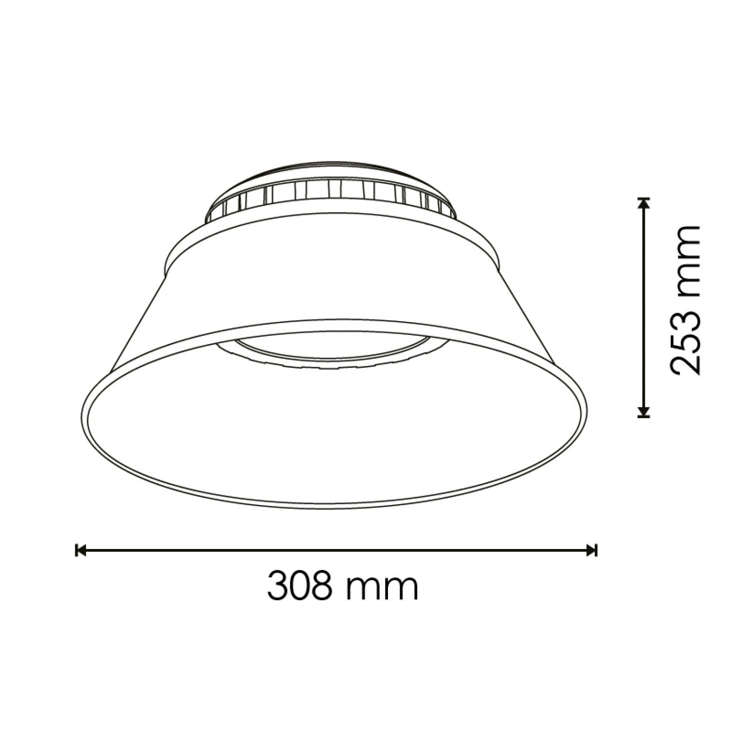 Campana Led Infinity 150W - Dsc