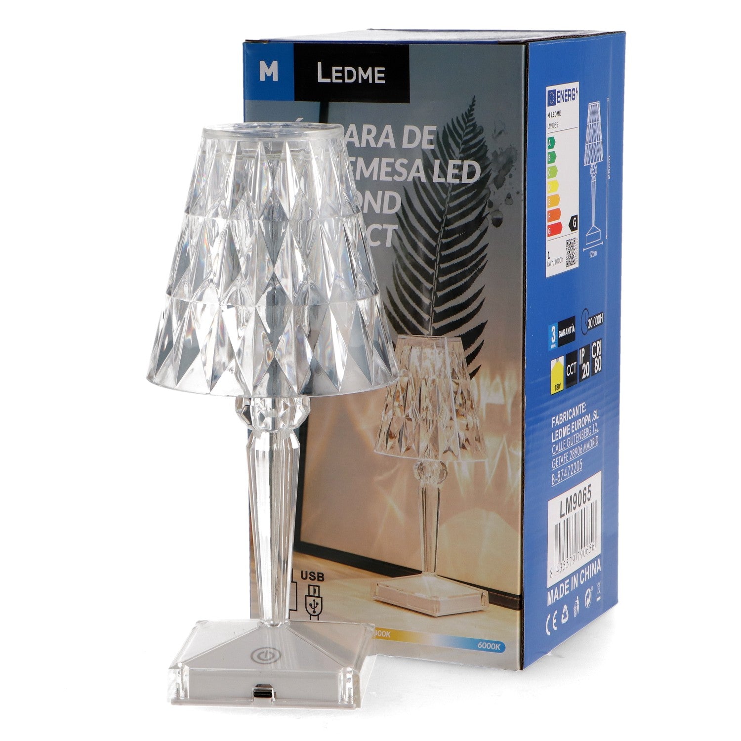 Lampara Led de Sobremesa Diamond