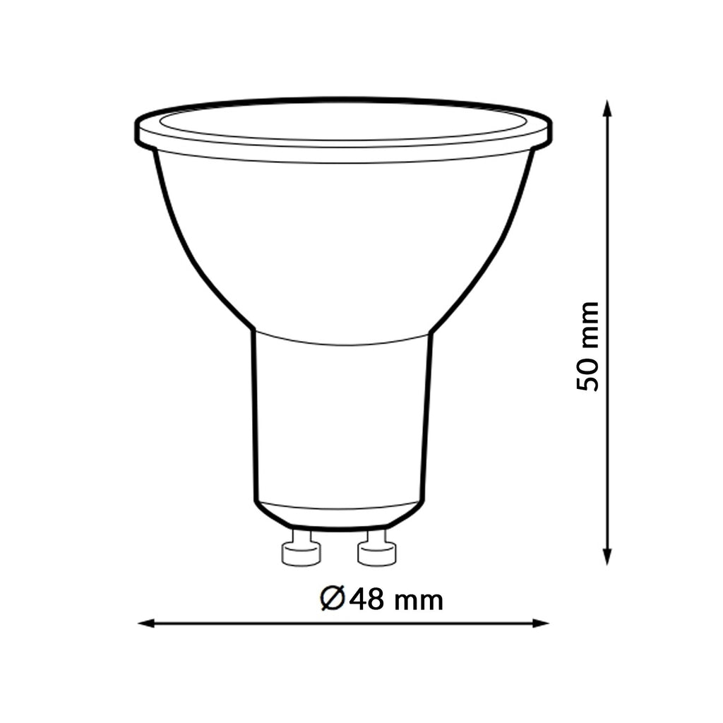 Bombilla LED GU10 SMD Plus 7W 60º - Foco Empotrado