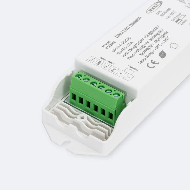 Controlador DALI para Tira LED Monocolor 12/24V DC Compatible con Pulsador