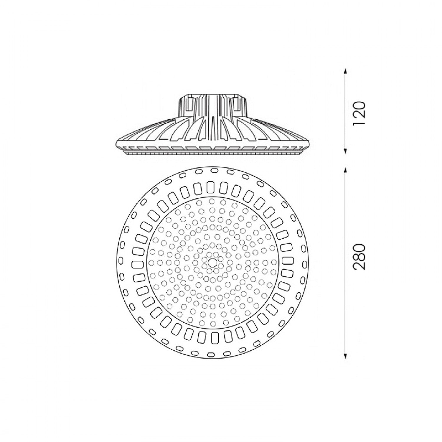 Campana Ufo Led Inspire 100W 1-10V - Dsc