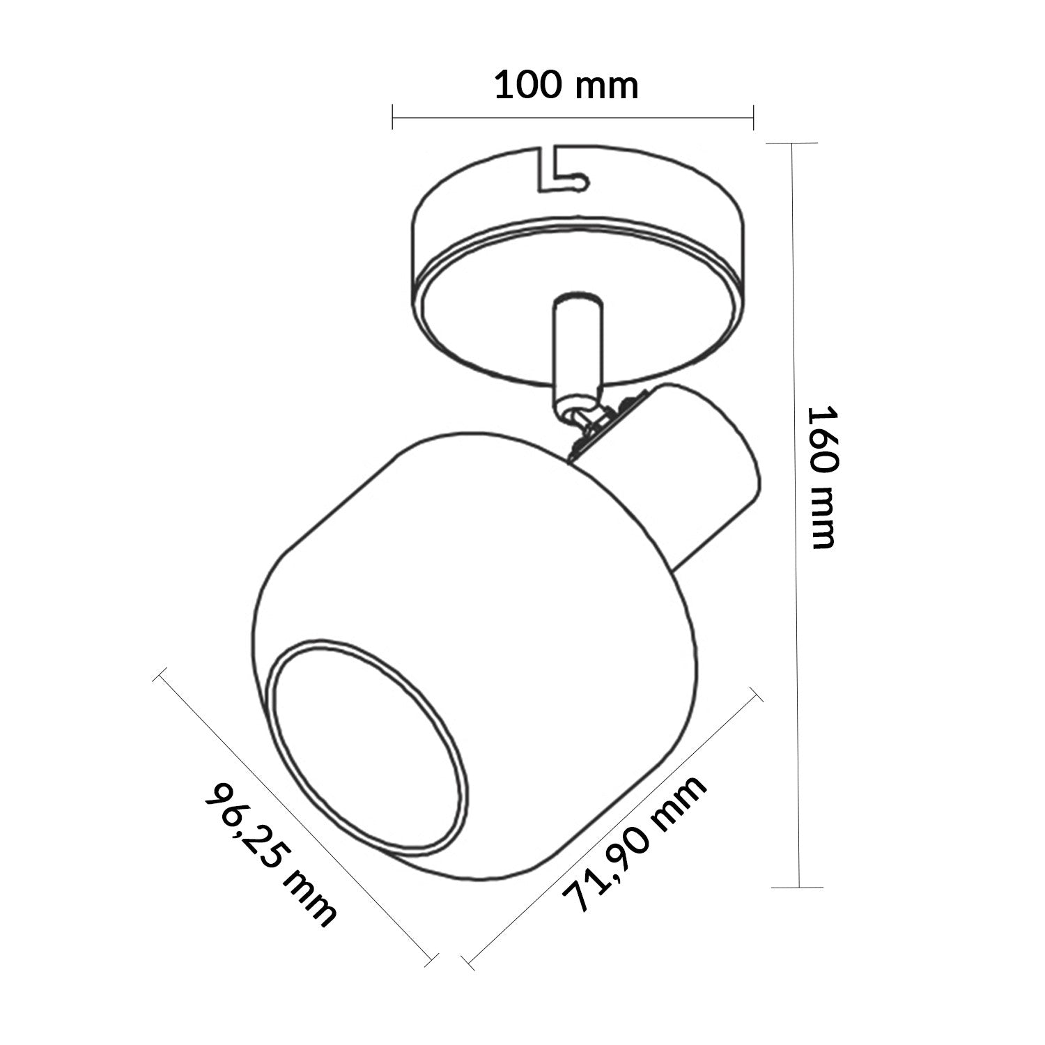Lámpara de Techo Serie Glass 1 Focos E14