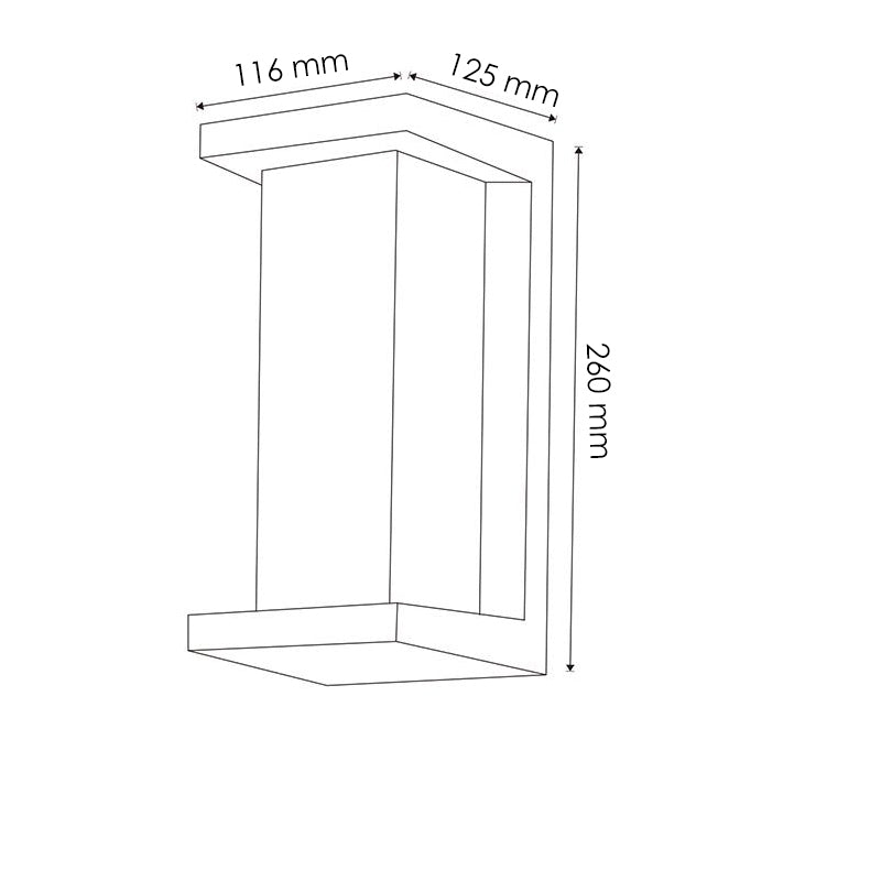 Aplique de Pared Led Metse 10W