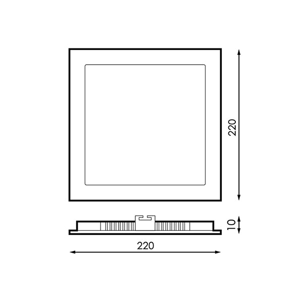 Panel LED Cuadrado Empotrar Serie Slim - Ultra Fino