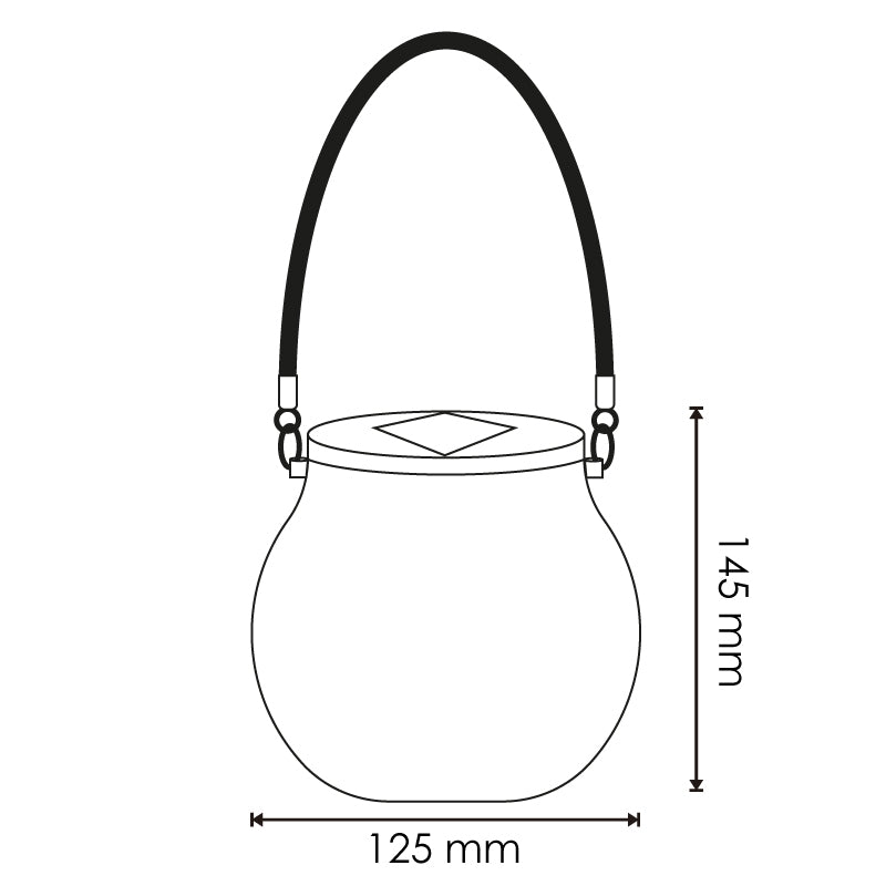 Solar Led Sphereglass Vintage Rgb Exterior
