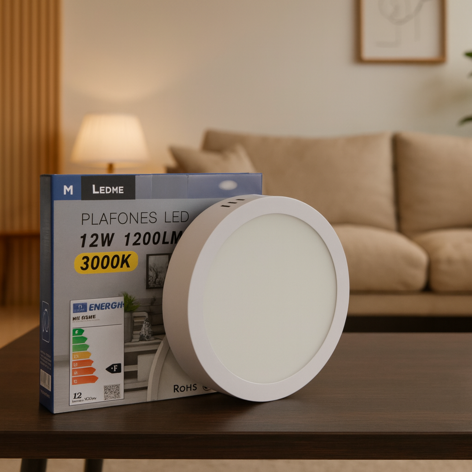 Panel de Superficie Serie Slim Circular