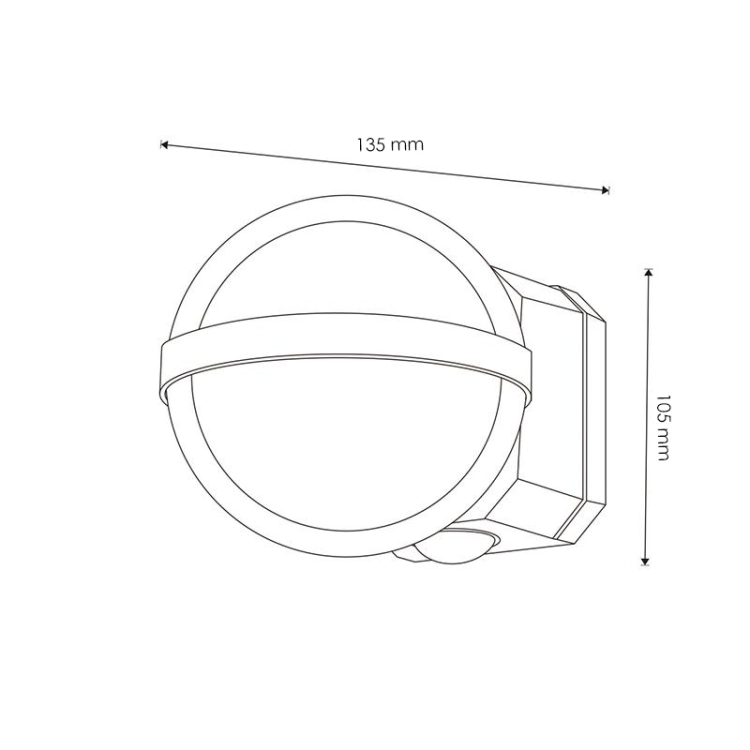 Aplique de Pared Led World 10W