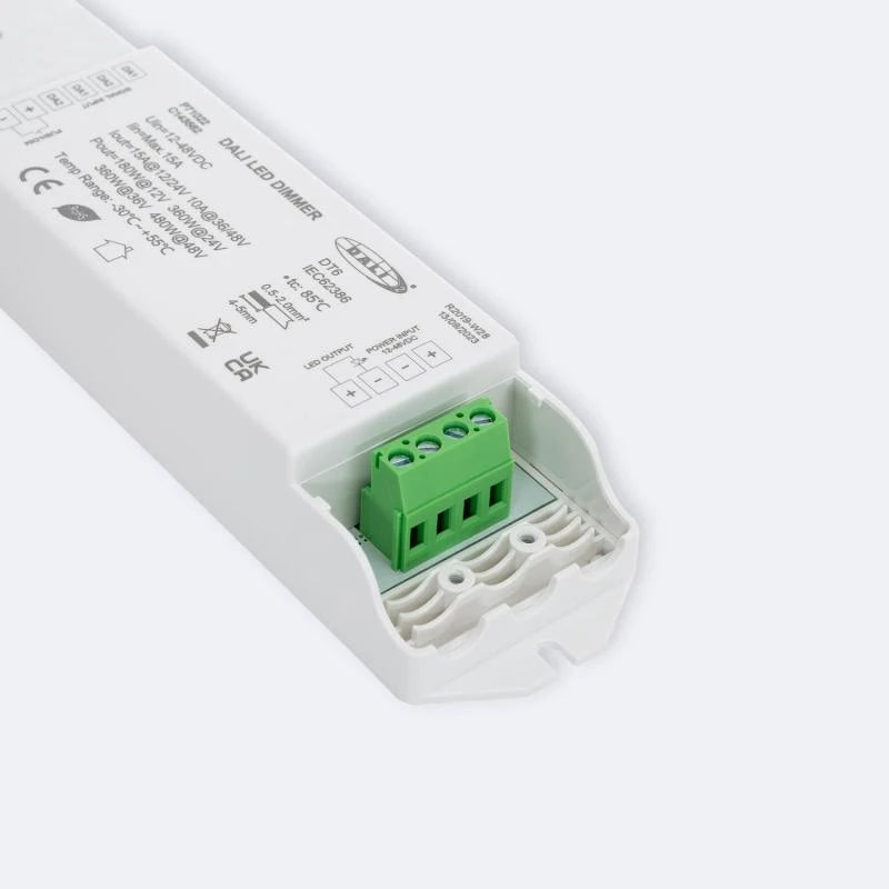 Controlador DALI para Tira LED Monocolor 12/24V DC Compatible con Pulsador