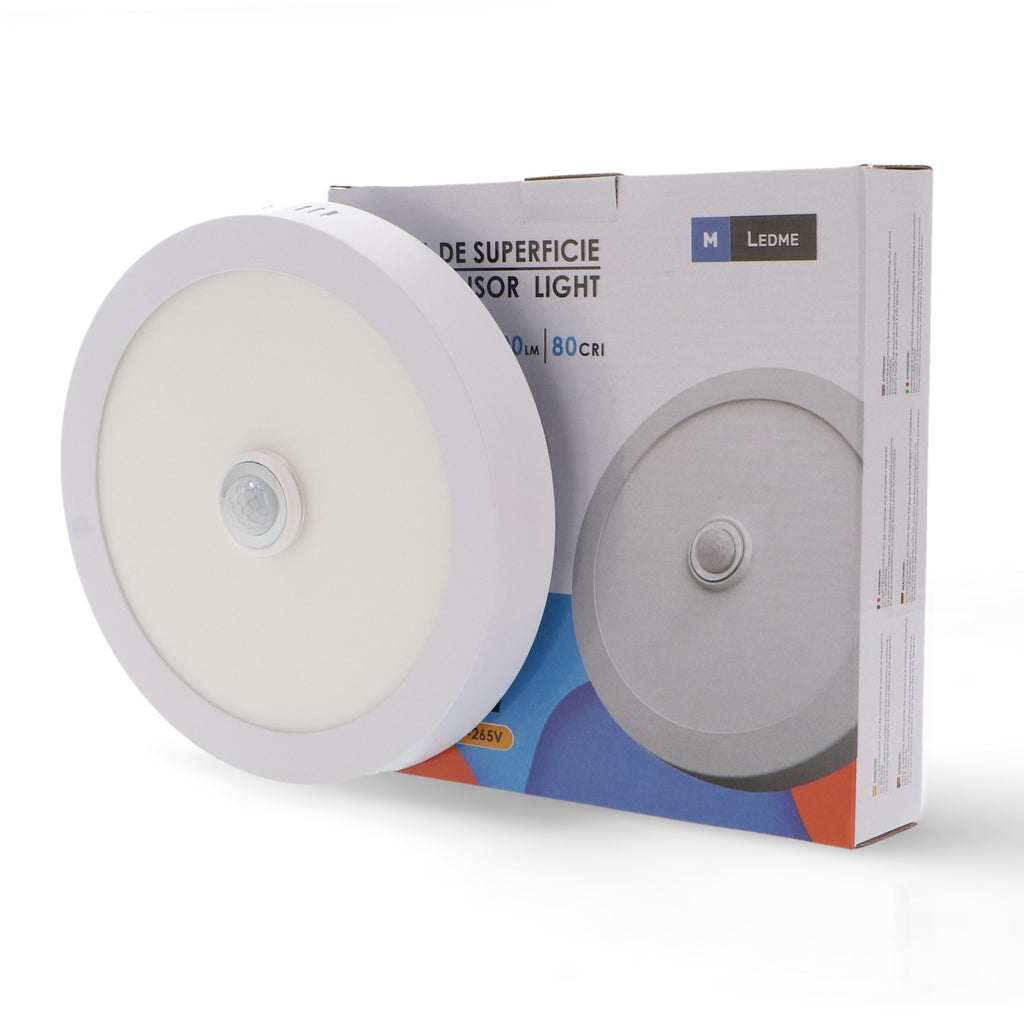 Plafón LED Circular Sensor Light 18W - Con Sensor de Movimiento