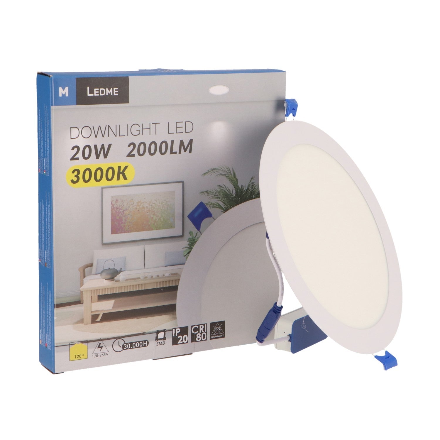 Panel Led Circular Empotrar Serie Slim