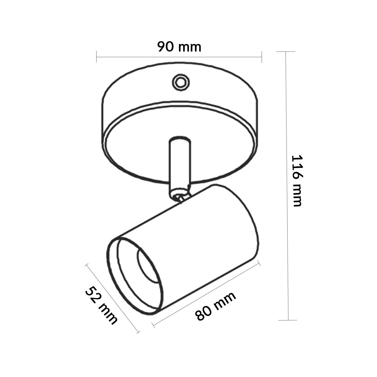 Lámpara de Techo Serie Wood 1 Focos Gu10